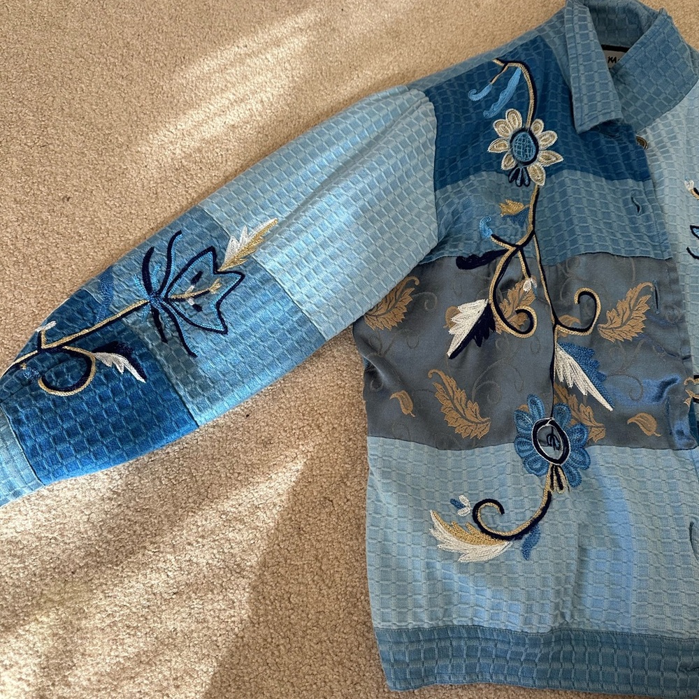 Indigo Women's Blue Patchwork/Embroidered Jacket - image 7